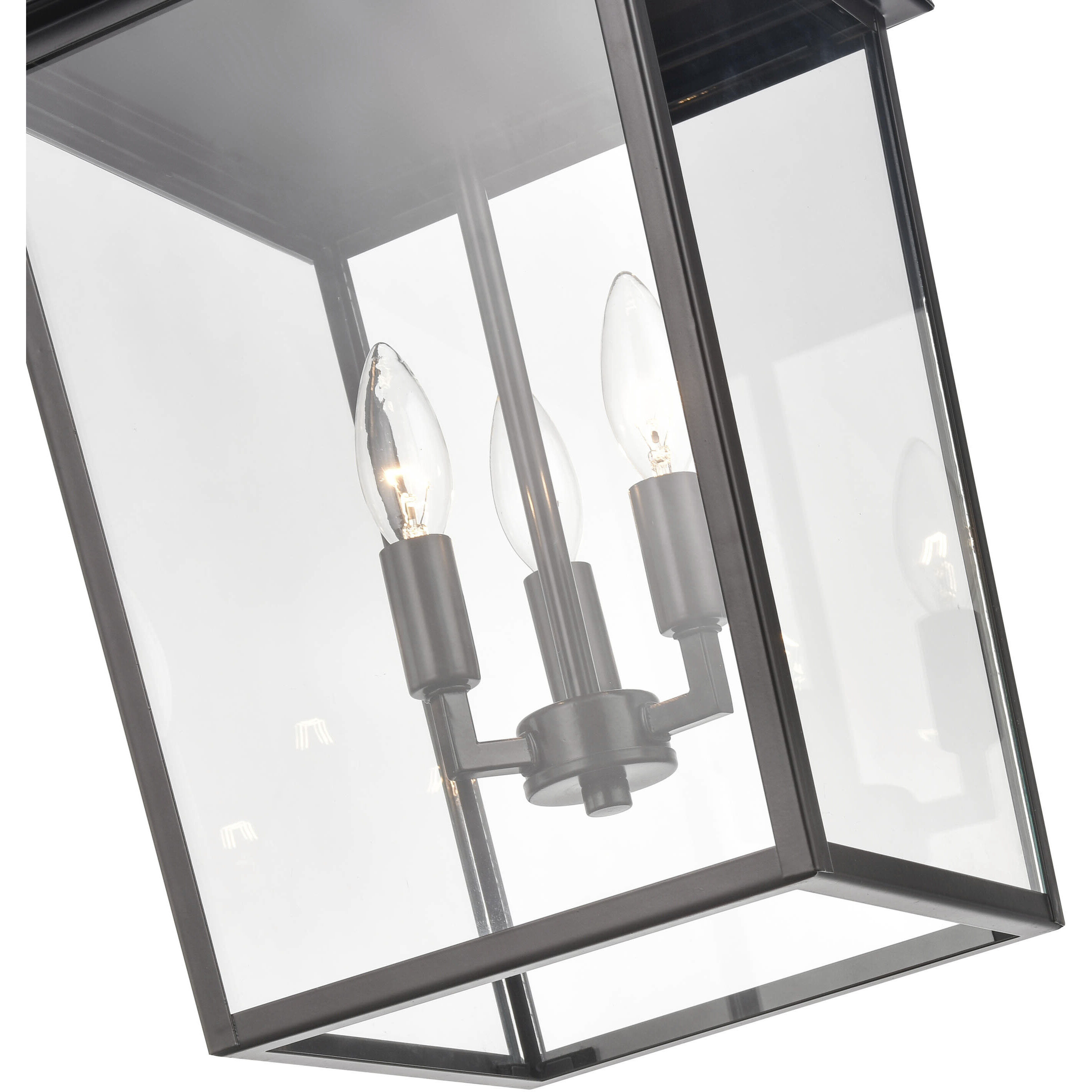 Fetterton 3 Light 11 inch Powder Coated Bronze Outdoor Hanging Lantern